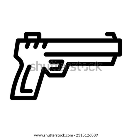 gun line icon illustration vector graphic