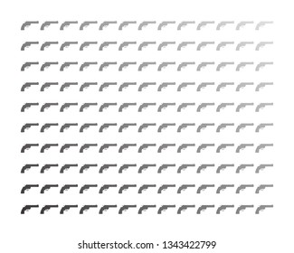 gun Logo and vector design army danger black