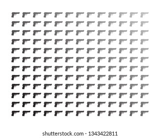gun Logo and vector design army danger black
