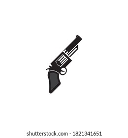 Gun logo vector illustration design and background