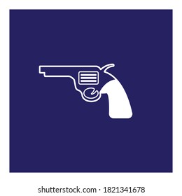 Gun-Logo, Vektorgrafik-Design, Hintergrund
