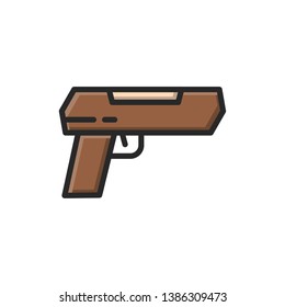 gun modern icon vector design