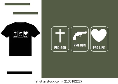 Gun Owner God Lover T Shirt Design