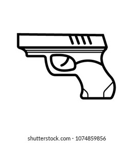 gun pistol icon
