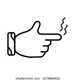 gun pistol icon