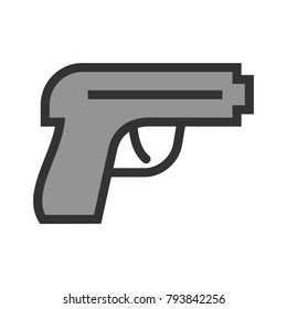 Gun, pistol, shot