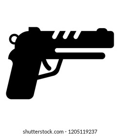 
A gun revolver  
