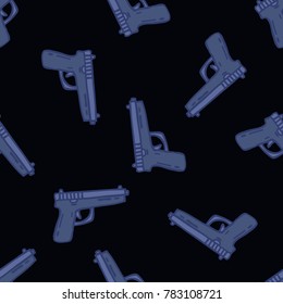 gun seamless doodle pattern