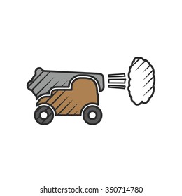 Gun ship icon.