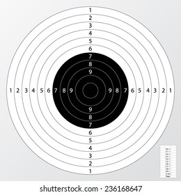 Gun shooting target.