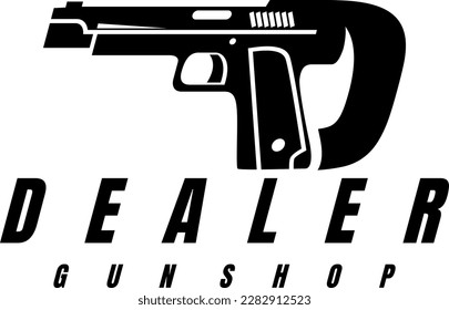 diseño de logotipo de tienda de armas