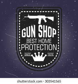 Gun shop logotypes and badges 