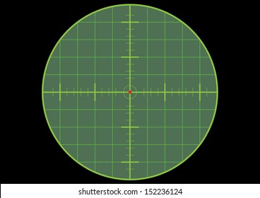 Gun Sight Crosshair. Vector