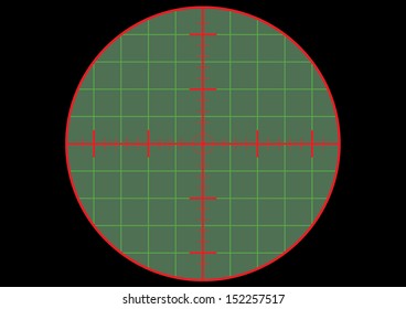 Gun Sight Crosshair. Vector