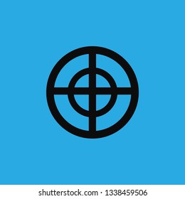 gun sight icon vector