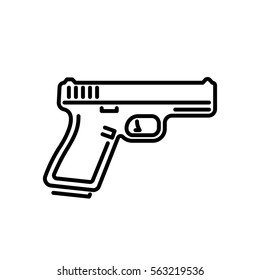 Pistol Icon Images, Stock Photos & Vectors | Shutterstock