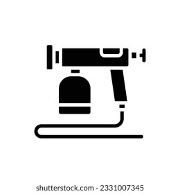Gun Spray Filled Icon Vector Illustration