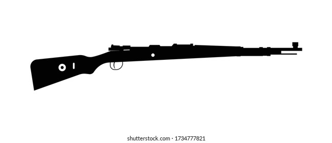 Sullhouette de armas. Vector de icono de logotipo.