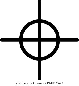 Gun target or focus icon vector image