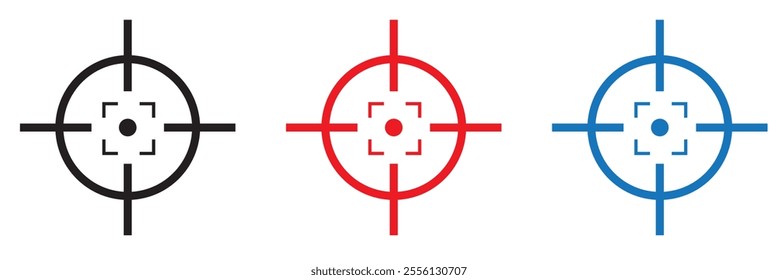Gun target icon. Gun target design concept from Productivity collection. Simple element vector illustration on transparent background.