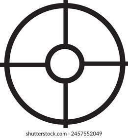 Gun Target Icon | Illustration Vector