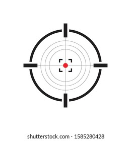 Gun target icon vector illustration isolated on white background