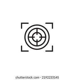 Diseño de la plantilla de ilustración del vector del icono de destino
