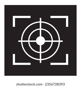 Gucken Sie Zielsymbol Vektorgrafik-Vorlagendesign