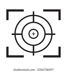 Gun target icon vector illustration template design