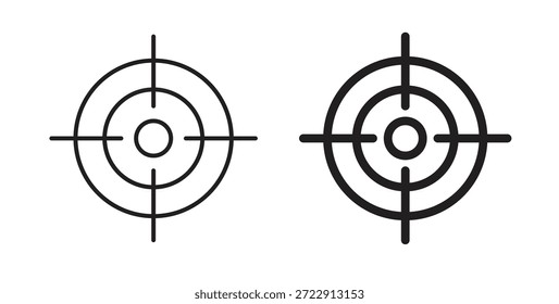Ícone de destino de arma para web e app. ilustração vetorial eps