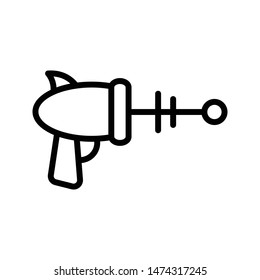 gun thin line vector icon