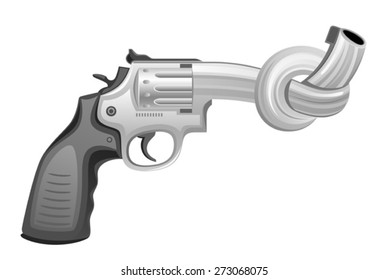 Gun tied in knot