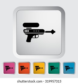 Gun toy icon. Flat vector related icon for web and mobile applications. It can be used as - logo, pictogram, icon, infographic element. Vector Illustration.