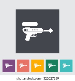 Gun toy icon. Flat vector related icon for web and mobile applications. It can be used as - logo, pictogram, icon, infographic element. Vector Illustration.