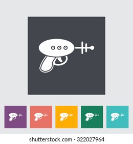 Gun toy icon. Flat vector related icon for web and mobile applications. It can be used as - logo, pictogram, icon, infographic element. Vector Illustration.