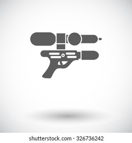 Gun toy icon. Flat vector related icon for web and mobile applications. It can be used as - logo, pictogram, icon, infographic element. Vector Illustration.