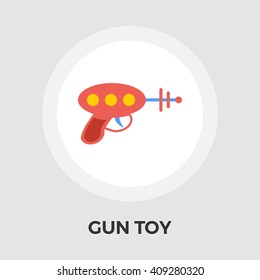 Gun Toy Icon Vector. 