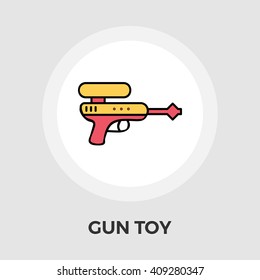 Gun Toy Icon Vector. 