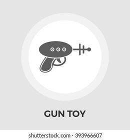 Gun Toy Icon Vector. Flat icon isolated on the white background. Editable EPS file. Vector illustration.
