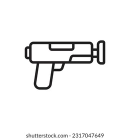 Ilustración del vector de iconos de esquema de juguete de juego