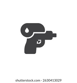 Gun toy vector icon. filled flat sign for mobile concept and web design. Water Gun glyph icon. Symbol, logo illustration. Vector graphics