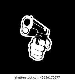 gun vector abstract modern logo
