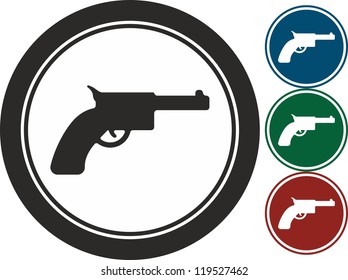 Gun, vector, icon