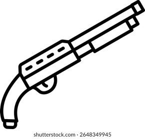 Icono de Vector de pistola. Se puede utilizar para aplicaciones de impresión, móviles y de Web.