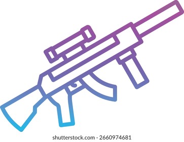 Icono de Vector de pistola. Se puede utilizar para aplicaciones de impresión, móviles y de Web.