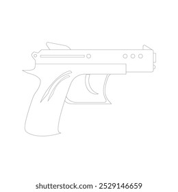 Color del icono de Vector de pistola editable
