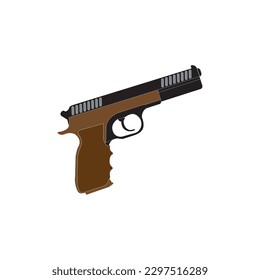 Gun Vektorsymbol-Illustrationslogo-Vorlage.