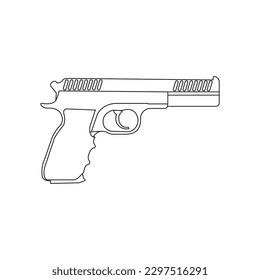 Gun vector icon illustration logo template.