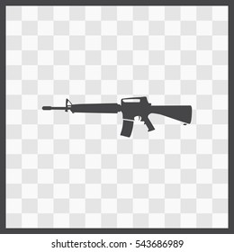 Gun vector icon. Isolated illustration. Business picture.