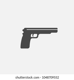 gun vector icon pistol weapon